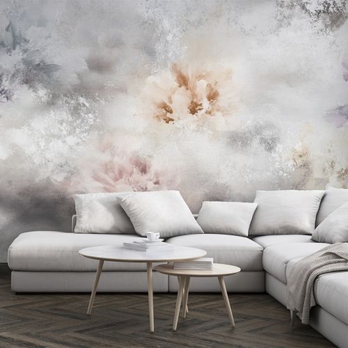 Moderne Tapete - FLOWERED NEBULA - jaWalls - Vlies / Stoff / Blumenmotiv