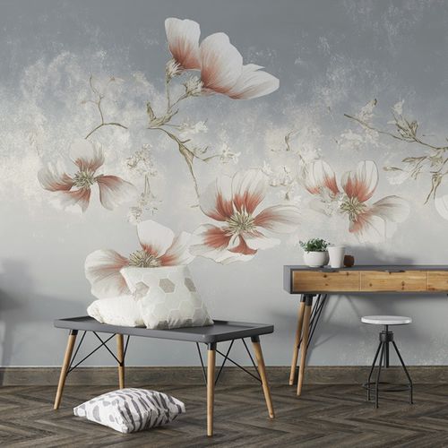 Moderne Tapete - WHISPERING PETALS - jaWalls - Blumenmotiv / Blumen / Blumenmotive