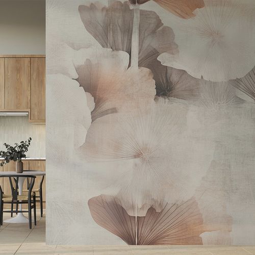 Moderne Tapete - GINKGO WHISPER - jaWalls - Vlies / Stoff / Blumenmotiv