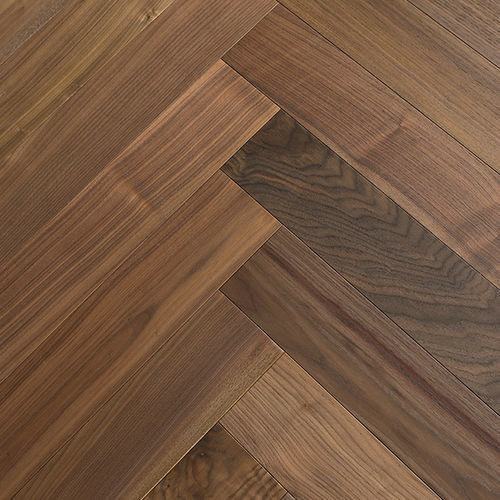 Mehrschichtparkett - HERALP-ZER010 - lesna - Nussbaum / amerikanischer Nussbaum / Herringbone