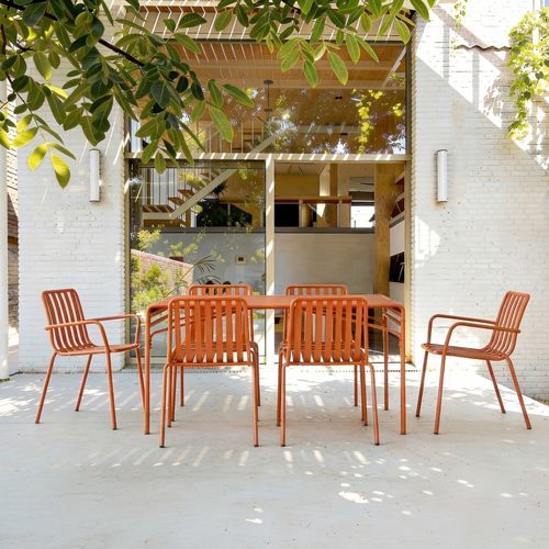 Moderne Tisch- und Stuhlkombination - GABY - TICKET FOR THE MOON - für den Innenraum / für Terrasse / für Garten
