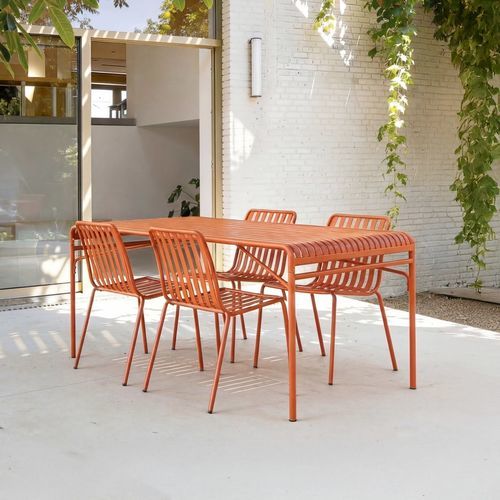 Moderne Tisch- und Stuhlkombination - GABY - TICKET FOR THE MOON - für Terrasse / für den Innenbereich / für Garten