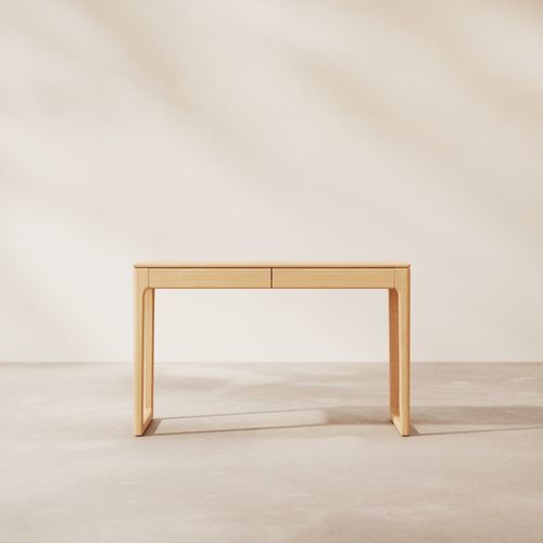 Bodenstehender Schreibtisch - ARTO - TICKET FOR THE MOON - minimalistisches Design / Massivholz / geöltes Holz