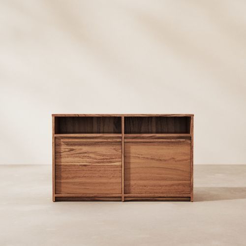 Modernes Sideboard - LIAM - TICKET FOR THE MOON - Akazie / Massivholz / lackiertes Holz