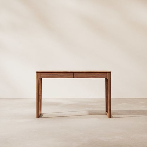 Bodenstehender Schreibtisch - ARTO - TICKET FOR THE MOON - minimalistisches Design / Massivholz / geöltes Holz