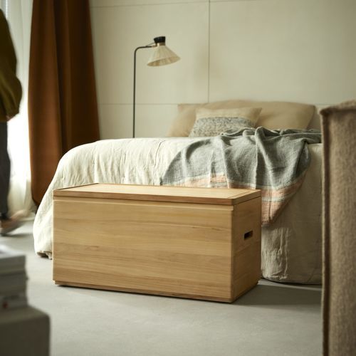 Moderne Truhe - NINO - TICKET FOR THE MOON - für Schlafzimmer / Teakholz / Massivholz