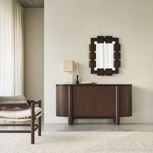 Modernes Sideboard - LEANDRO - Tikamoon - Holz / Sperrholz / mit Schwingtür