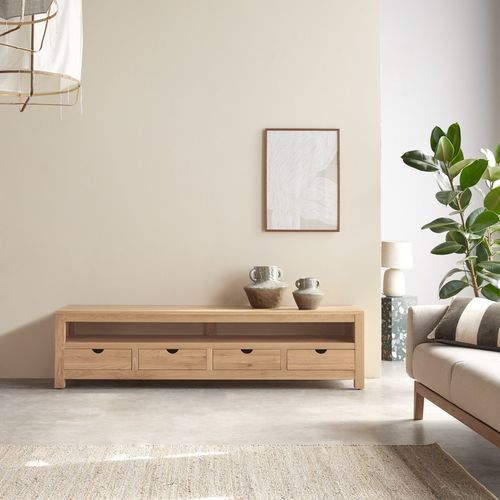 Fernsehmöbel / skandinavisches Design - OLIVER - Tikamoon - lowboard / mit verdeckter Verkabelung / mit Schubladen