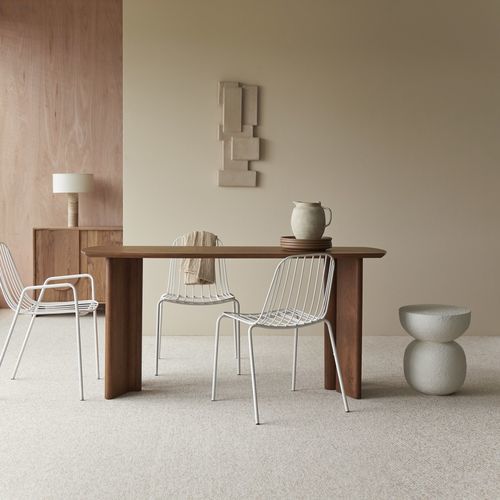 Moderner Esstisch - SUZANNE - Tikamoon - Akazie / Massivholz / Nussbaum