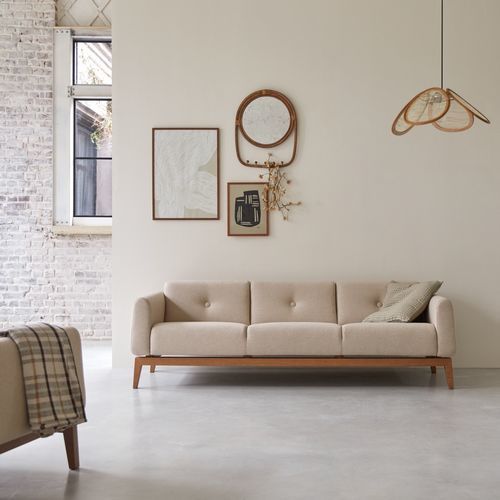 Modernes Sofa - BJORN - Tikamoon - für Wohnzimmer / Stoff / Polyester