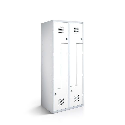 Garderobenschrank / pulverbeschichteter Stahl - 1150-020200-0801112_V.455 - Lockeel - RFID / Zahlen / Münz