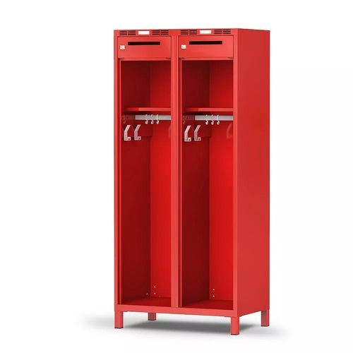 Stahlblech-Garderobenschrank - COMFORT - Lockeel - Aluminium / pulverbeschichteter Stahl / mit Schlüssel