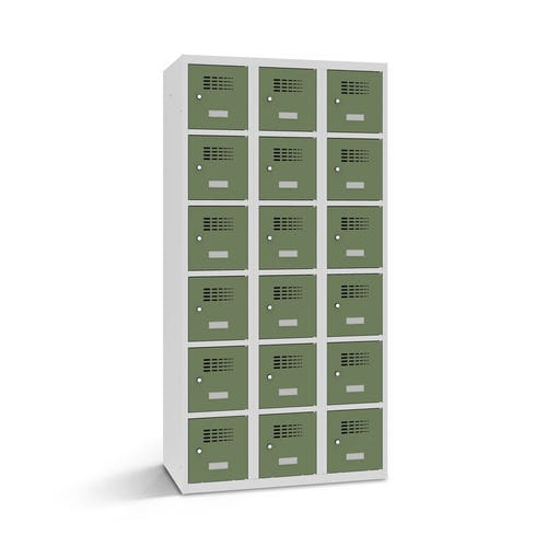 Fach / pulverbeschichteter Stahl - 2110-030600-1201112_V.469 - Lockeel - Blech / Standard / mit Schlüssel