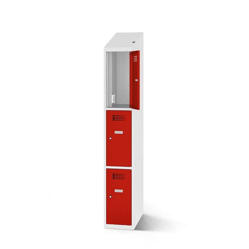 Stahlblech-Staufach - 2180-010300-0301112_V.437 - Lockeel - pulverbeschichteter Stahl / für Sportanlage / für Schulen