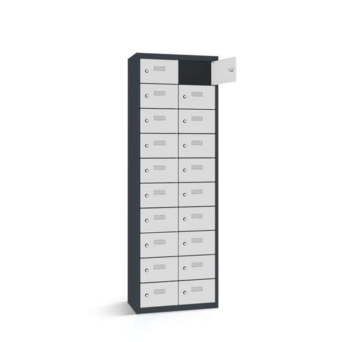 Stahlfach - 2161-021000-0801112_V.487 - Lockeel - Stahlblech / pulverbeschichteter Stahl / RFID