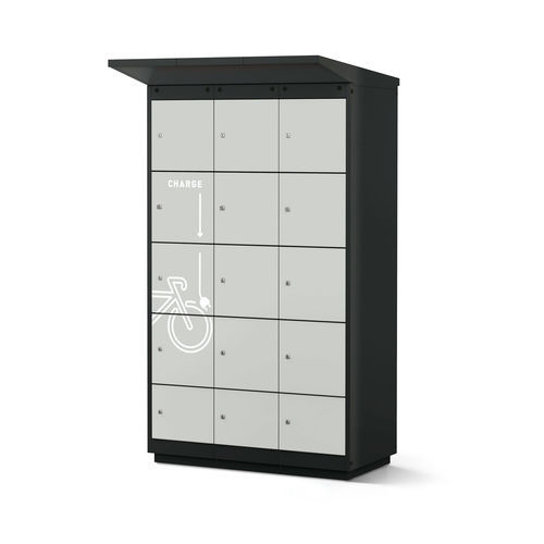 Ladestation für Elektrofahrräder - 2663-030500-1201114_V.1603 - Lockeel - fur Elektroscooter / galvanisiertem Stahl / gesichert