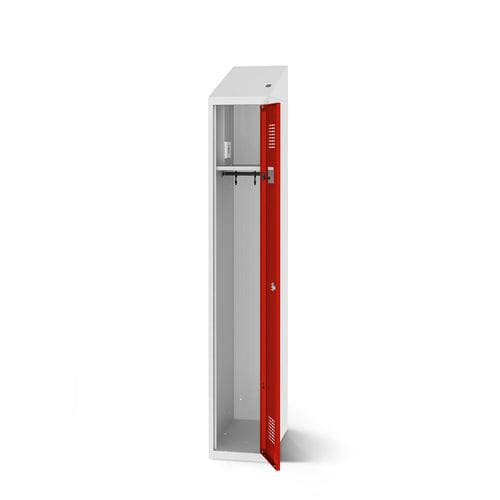 Stahl-Garderobenschrank - 1180-010100-0301112_V.453 - Lockeel - Stahlblech / pulverbeschichteter Stahl / für Büro