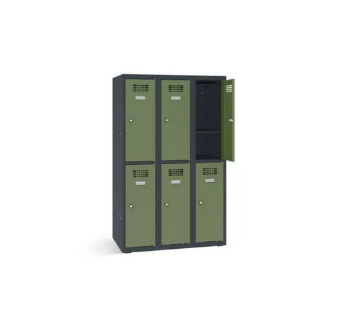 Garderobenschrank / pulverbeschichteter Stahl - 1220-030215-1201112_V.465 - Lockeel - mit Schlüssel / für Gewerbegebrauch / für öffentliche Einrichtungen