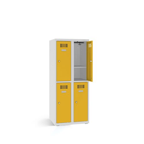 Garderobenschrank / pulverbeschichteter Stahl - 1220-020215-0801112_V.465 - Lockeel - mit Schlüssel / für Gewerbegebrauch / für öffentliche Einrichtungen