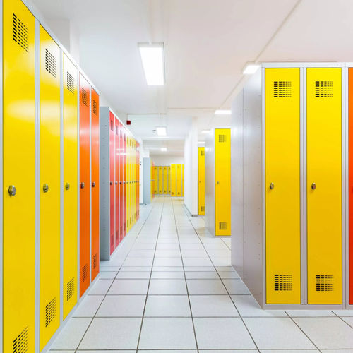 Stahl-Garderobenschrank - 1180-040100-1201112_V.435 - Lockeel - Stahlblech / pulverbeschichteter Stahl / für Büro