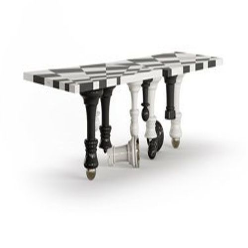 Moderner Esstisch - MATE - Bablanc - poliertes Messing / Aluminium / Messing