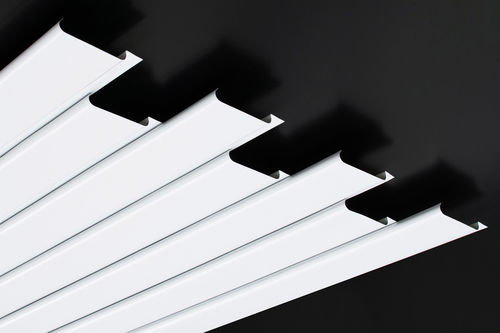 Zwischendecke / galvanisiertem Stahl - B - Vertebra - Aluminium / Lamellen / für den Innenraum