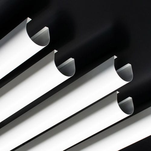 Zwischendecke / galvanisiertem Stahl - T50 - Vertebra - Aluminium / Lamellen / für den Innenraum