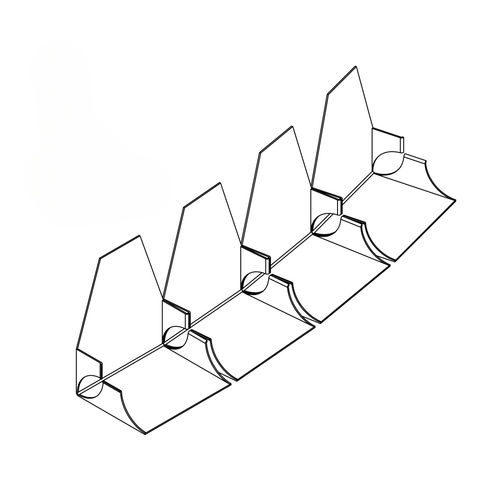 Metallprofil - FLEXIBLE VARIANGOLO - Vertebra - Eck / Fertig