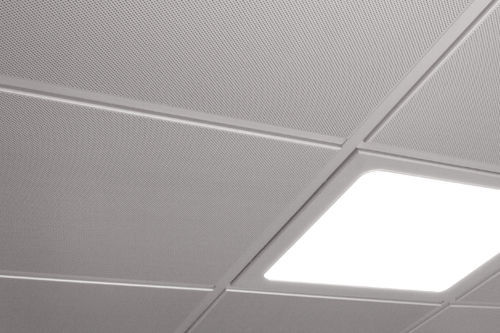 Stahl-Zwischendecke - SEMI VISIO - Vertebra - Aluminium / Platten / für Büro