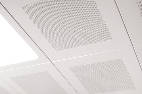 Stahl-Zwischendecke - VERT OCCULTO - Vertebra - Aluminium / Platten / für Büro