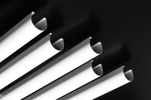 Zwischendecke / galvanisiertem Stahl - T50 - Vertebra - Aluminium / Lamellen / für den Innenraum