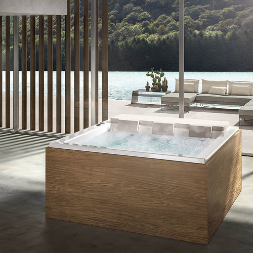Wassermassage-Whirlpool - SOREHA - Albatros - zum Aufstellen / rechteckig / 3 Plätze