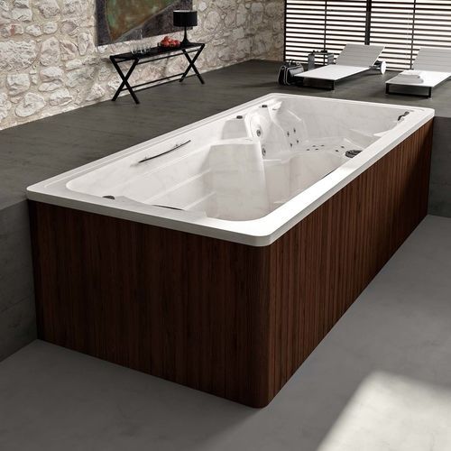 Rechteckige Schwimm-Hot-Tub - HARRY  - Albatros - 3 Plätze / Verbundwerkstoff / Holz