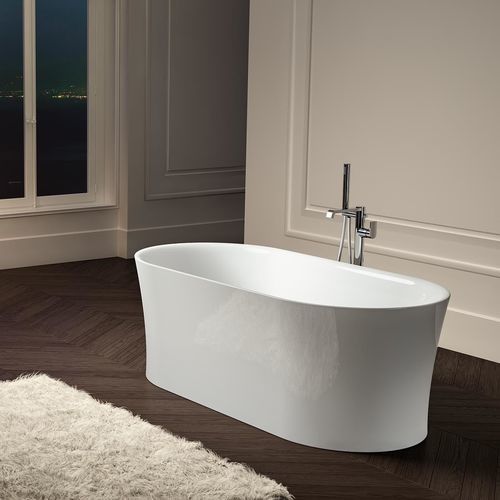 Ovale Badewanne - IDEA F  - Albatros - freistehend / für Wohnungen / Acryl