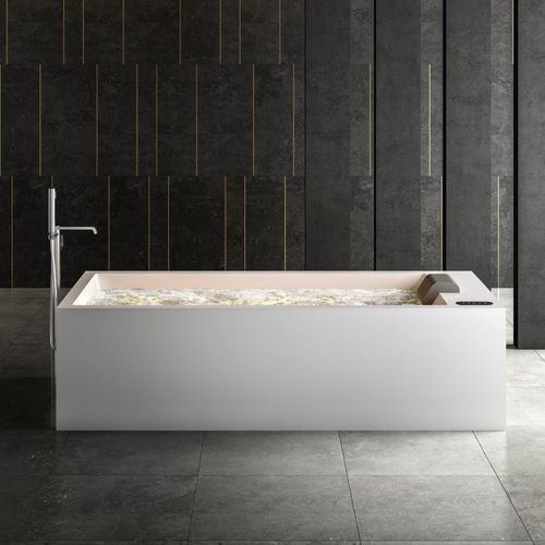 Eingebaute Badewanne - TARIM - Albatros - für Wohnungen / Mineralwerkstoff / modern