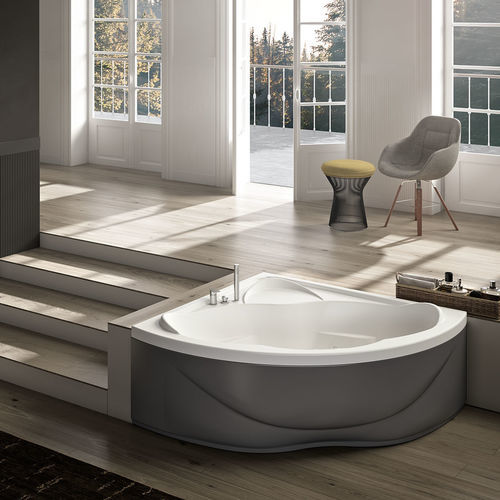 Badewanne für Eckeinbau - ETHOS 140 - Albatros - eingebaut / für Wohnungen / zur beruflichen Nutzung