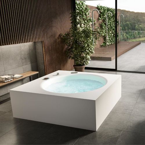 Badewanne für Nischen - KELLIA - Albatros - für Eckeinbau / freistehend / wandhängend