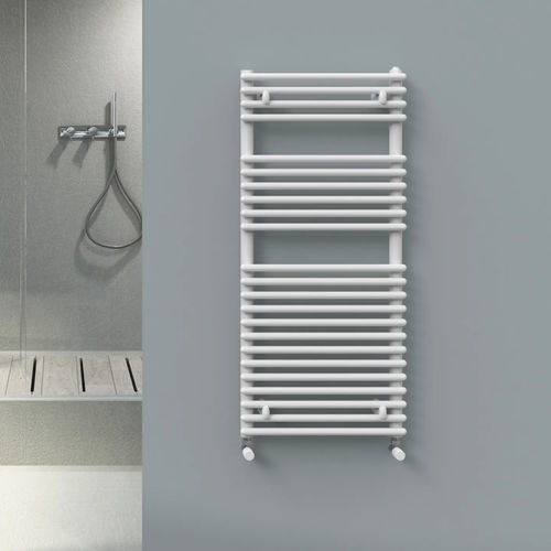 Heißwasser-Badheizkörper - IRIDIO - Radiators - minimalistisches Design / Stahl / weiß