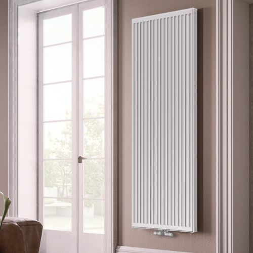 Heißwasser-Heizkörper - PLATTELLA C6 - Radiators - klassisch / Stahl / grau