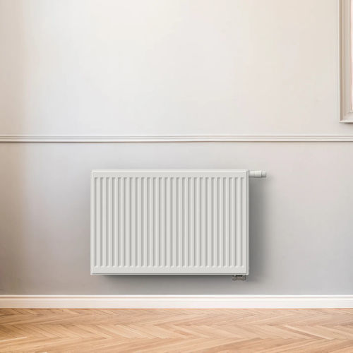 Heißwasser-Heizkörper - PLATTELLA V6L - Radiators - modern / Stahl / grau