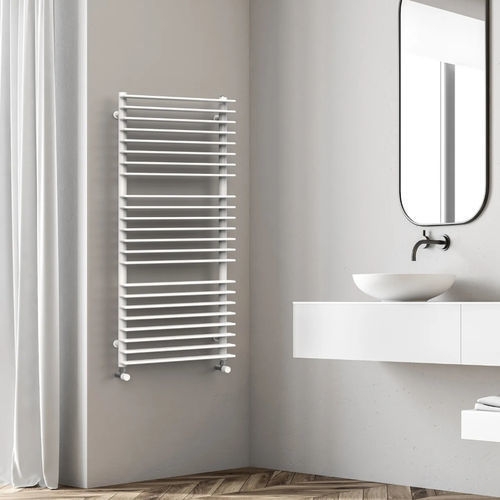 Heißwasser-Badheizkörper - SHADE - Radiators - minimalistisches Design / Stahl / weiß