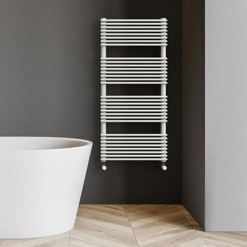 Heißwasser-Badheizkörper - STRING - Radiators - modern / Stahl / grau