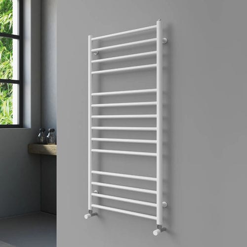 Heißwasser-Badheizkörper - UNIQUE - Radiators - minimalistisches Design / Stahl / grau