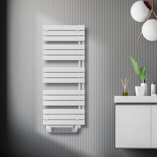 Elektrischer Badheizkörper - AGATA E-FLOW - Radiators - modern / Stahl / weiß