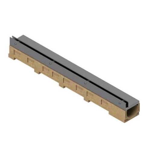 Abflussrinne / zentrale Schlitz - INZA O100 - Inza Inox S.L. - Gitter / Polymerbeton / galvanisiertem Stahlgitter