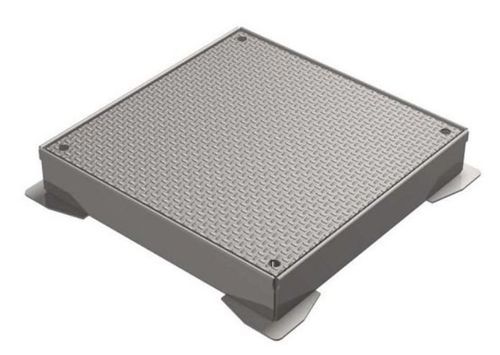 Schachtdeckel / galvanisiertem Stahl - Inza Inox S.L. - quadratisch / D400 / A15
