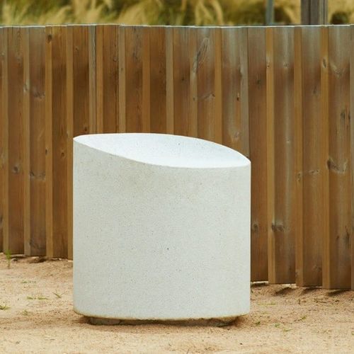 Moderner Hocker - UTAR 2 - RYM URBAN FURNITURE, S.L. - Beton / Gestell aus Beton / beleuchtet