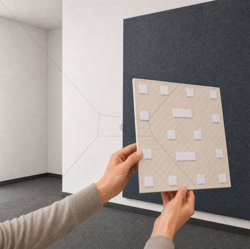 Befestigungssystem für Fliesendisplays - KLIC CLAK-VELCRO - ETALAGE - Innenbereich