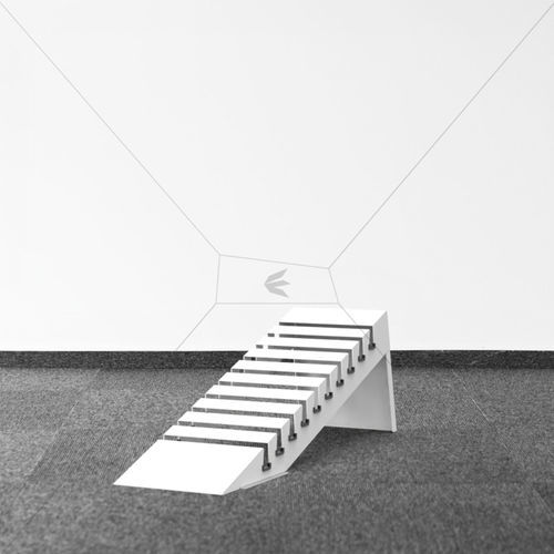 Einseitiger Fliesenständer - STAND-S10 - ETALAGE - doppelseitig / maßgefertigt / für Einzelhandel