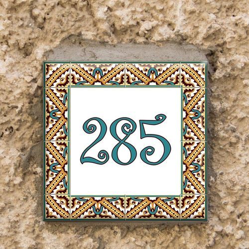 Integriert-Schild - 205244 - Tempera Art Design - Porzellan / für Außenbereich